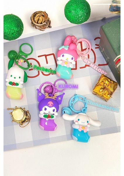 Sanrio Lisanslı Kış Serisi Işıklı Anahtarlık - Cinnamoroll fırsatları