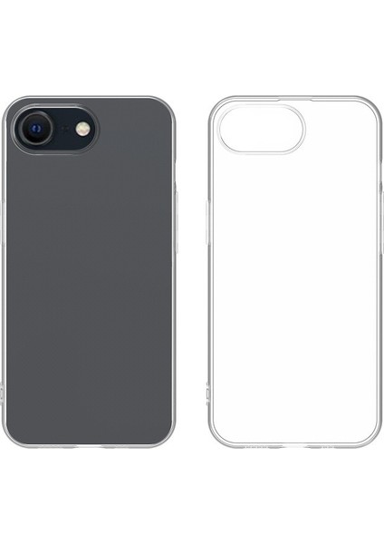 iPhone 16E Uyumlu Kılıf Süper Silikon Şeffaf Renksiz fiyatları