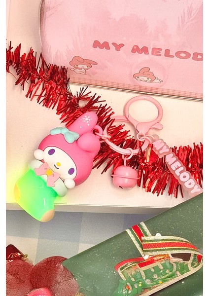 Sanrio Lisanslı Kış Serisi Işıklı Anahtarlık - My Melody