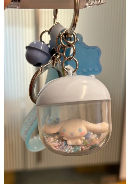 Sanrio Lisanslı Cinnamoroll Çiçek Perisi LED Işıklı Anahtarlık modelleri