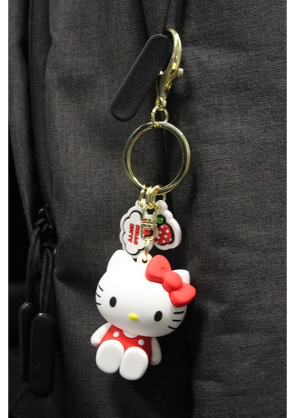 Hello Kitty Lisanslı Elma Koleksiyonu Pvc Anahtarlık