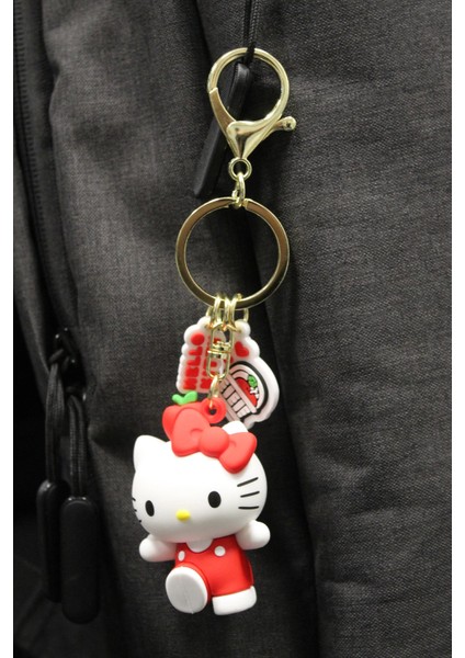Hello Kitty Lisanslı Elma Koleksiyonu Pvc Anahtarlık