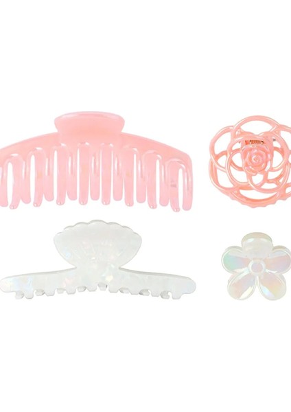 Çiçek Figürlü 4'lü Kıskaç Toka Seti fırsatları
