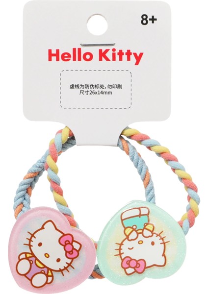 Hello Kitty Lisanslı Kalpli Saç Lastiği (2 Adet)