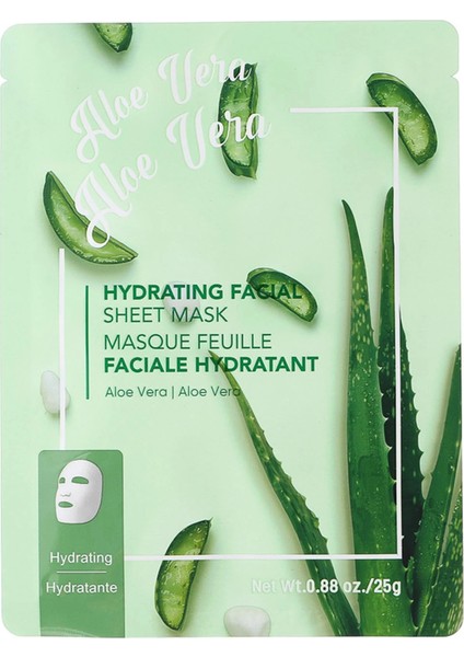 Aloe Vera Özlü Nemlendirici Kağıt Yüz Maskesi