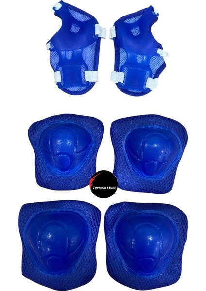 Çocuk Koruyucu Dizlik Dirseklik Set 6'lı Paten Scooter Bisiklet Kaykay Koruyucu Ekipman Set