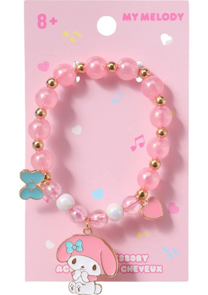 Sanrio Lisanslı My Melody Boncuklu Saç Lastiği