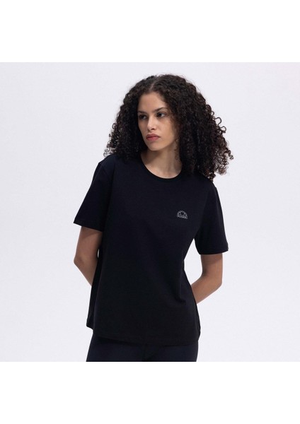 EF426-BK Bisiklet Yaka Kadın T-Shirt - Siyah modelleri