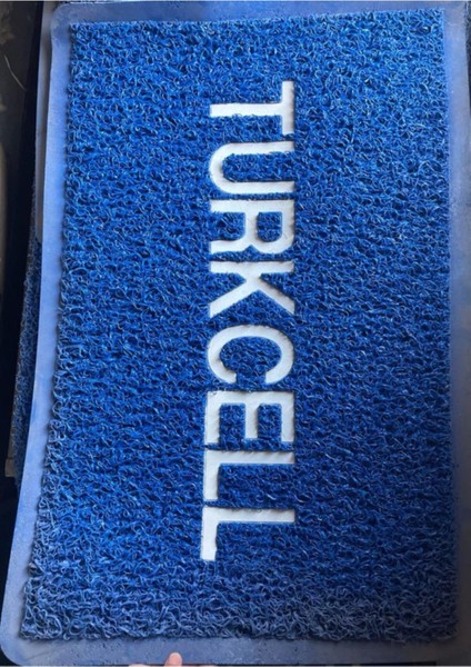 Türkcell Baskılı Kıvırcık Paspas 55 x 85 cm