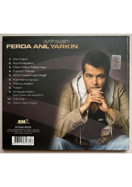 Ferda Anıl Yarkın Ayrılmayalım CD (Orjinal Dönem Baskı)