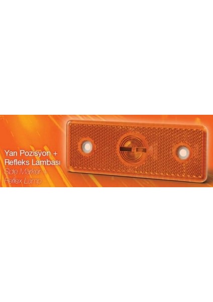 24V YAN SİNYAL LAMBASI SİDE MARKER TEK LEDLİ KABLOLU (SOKETLİ)