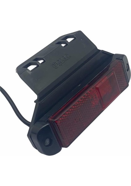 12V-24V Yan Sinyal Lambası ( 3 Ledli) (Crone Tipi) Kırmızı Ym (Braketli) (130*32 Mm)