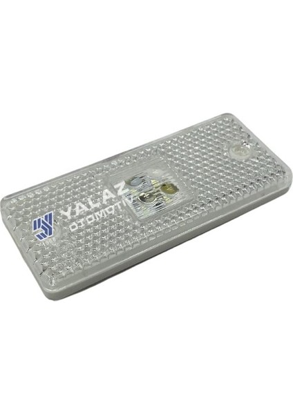 24V Yan Sinyal Lambası Dorse Side Marker (4 Ledli) (Beyaz) (E Belgeli)