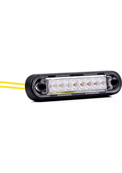 12V-36V PARMAK LAMBA 8-LEDLİ KABLOLU (TURUNCU) (120*28 MM) E9