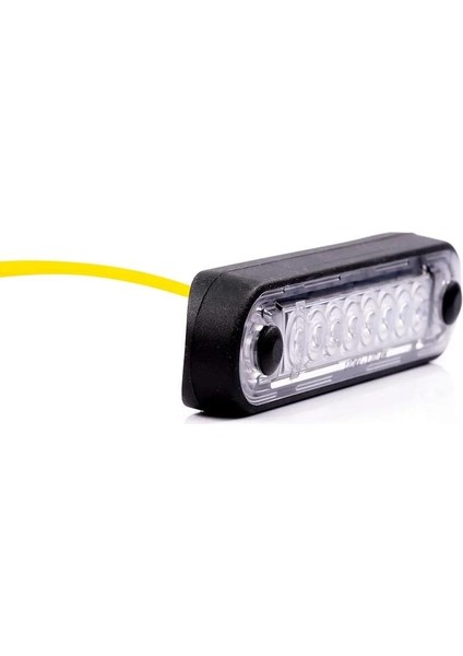 12V-36V PARMAK LAMBA 8-LEDLİ KABLOLU (TURUNCU) (120*28 MM) E9