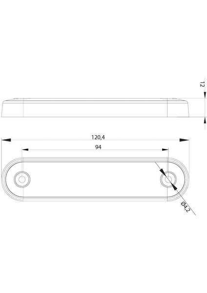 12V-36V PARMAK LAMBA 8-LEDLİ KABLOLU (TURUNCU) (120*28 MM) E9