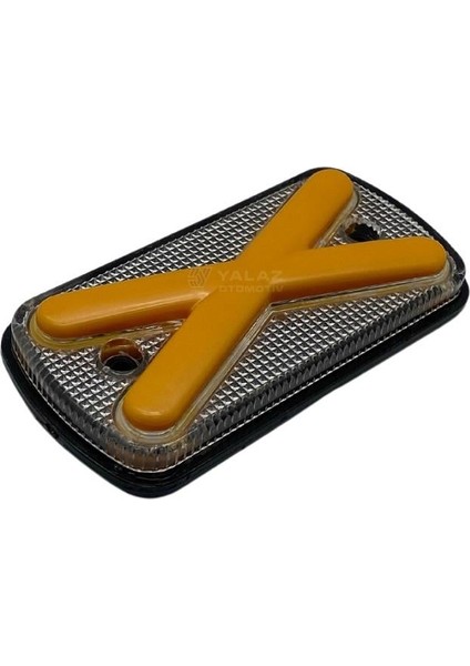 12V-24V x Lamba Side Marker (Neon Ledli) Kablolu Turuncu (Oval)