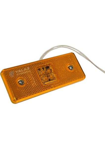 10V-30V YAN SİNYAL LAMBASI SİDE MARKER TURUNCU (TEK LEDLİ) (110*42 MM) (KABLOLU)