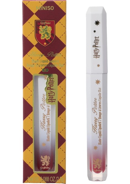 Harry Potter Lisanslı Gryffindor Likit Mat Ruj (02)