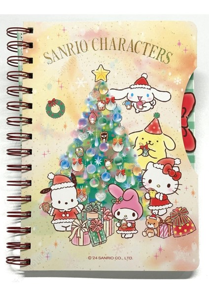 Sanrio Lisanslı Yılbaşı Koleksiyonu A5 Telli Defter (80 Yaprak)