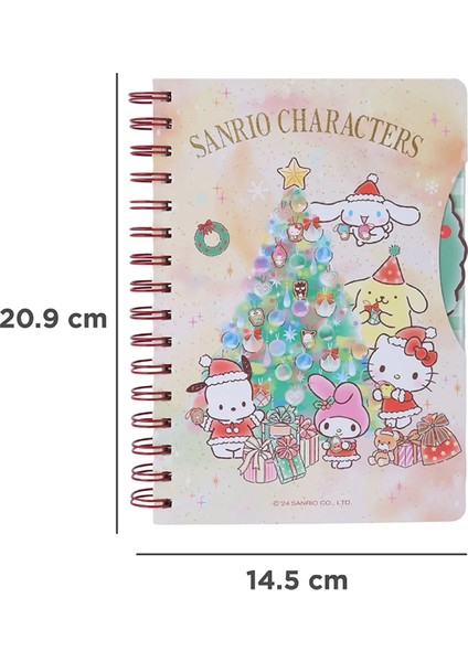 Sanrio Lisanslı Yılbaşı Koleksiyonu A5 Telli Defter (80 Yaprak)