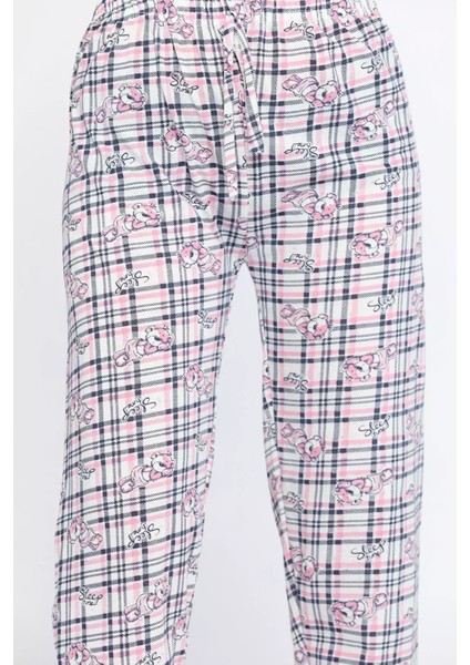 Kadın Beli Lastikli Desenli Pijama Altı