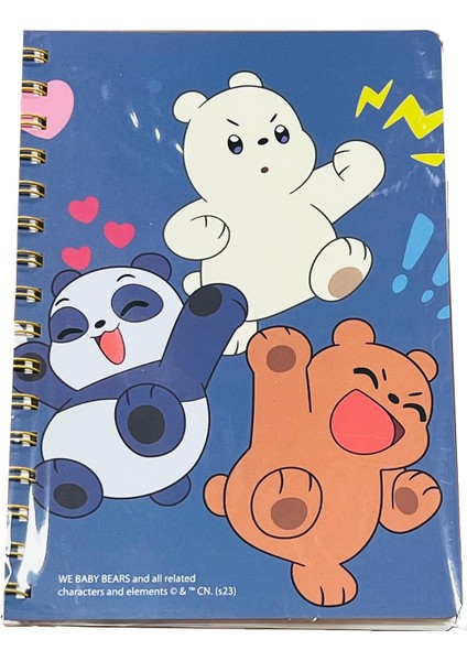 We Baby Bears Lisanslı A5 Telli Defter (64 Yaprak)