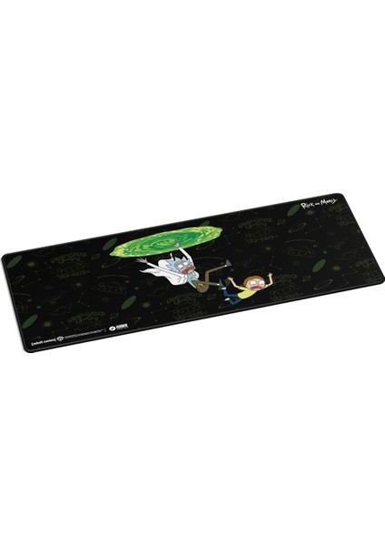 Hawk Rick And Morty Portal 90X40 Mouse Pad