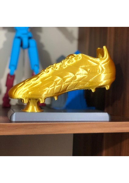 BURSA3DFILAMENT Altın Ayakkabı Fifa Dünya Kupası, Hediyelik, Isim Yazılabilir 20 cm