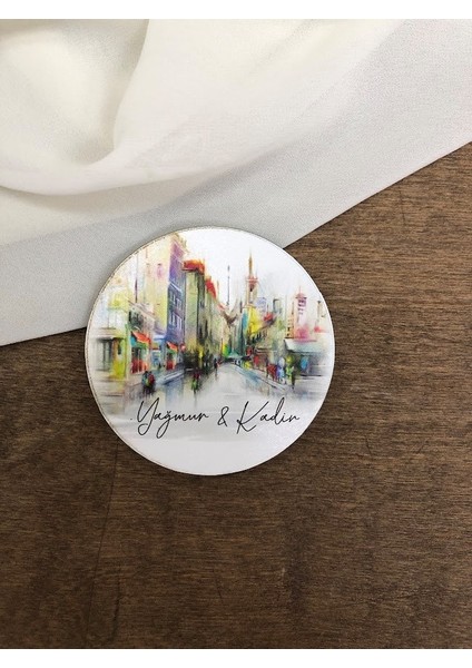 Ahşap Magnet 50 Adet Nikah Magneti Nişan Magneti Kına Magneti Söz Magneti Hediyelik fırsatları