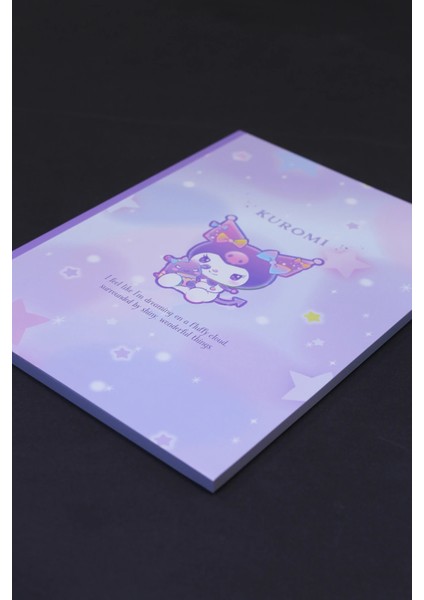 Sanrio Lisanslı B5 Ciltli Not Defteri (64 Yaprak) - Kuromi