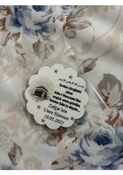 Magnet Ahşap Magnet Umre Hediyeliği (50 Adet)