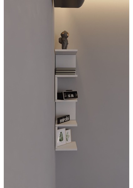 Artix Zigzag Duvar Rafı Beyaz modelleri