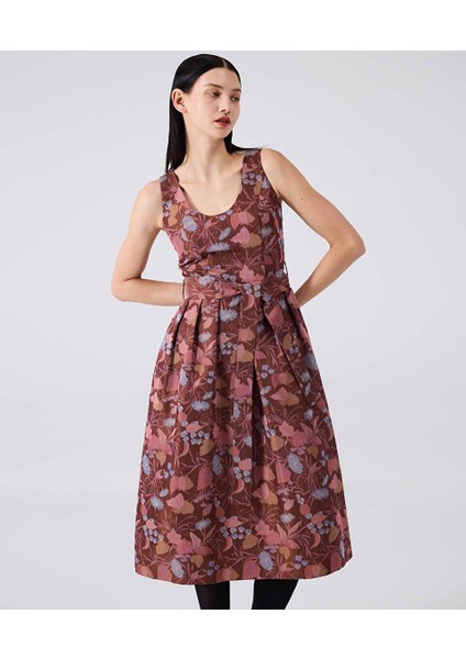 Çiçek Jakarlı Elbise MW6240002054054