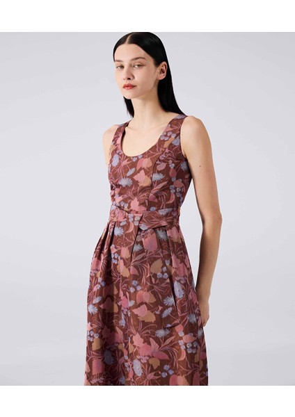 Çiçek Jakarlı Elbise MW6240002054054 modelleri