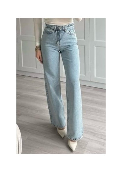 Açık Mavi Straight Jean modelleri