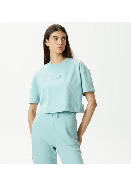 Unıted4 1.0 Essentials Kadın Mavi Crop T-Shirt