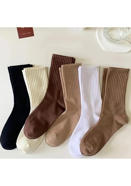 6'lı Ekonomik Paket Kadın Tenis Çorap Set