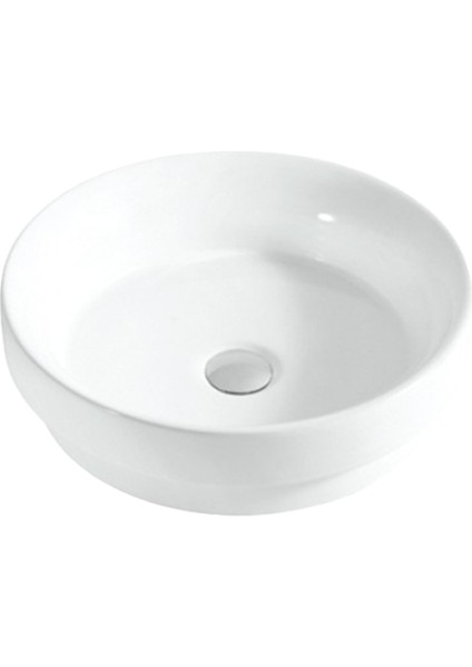 Beyaz Seramik Tezgah Üstü Çanak Lavabo