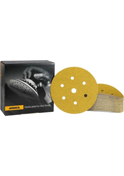Mırka Gold Zımpara 150 mm Cırt 7 Delik P220 100'LÜ Paket