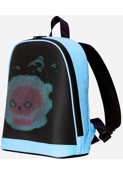 Mini Smart Bag Mavi LED Ekranlı Sırt Çantası, Motorcu Çantası modelleri