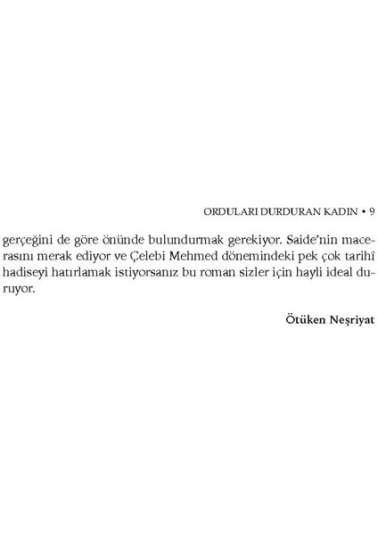 Orduları Durduran Kadın / Iskender Fahrettin Sertelli fiyatları