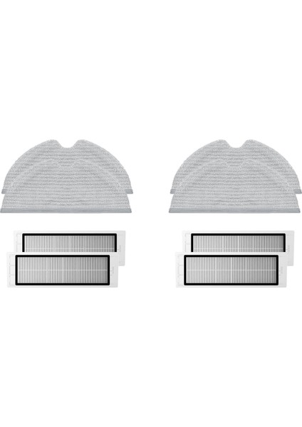2x S5 Max S50 S6 S60 Pure S5MAX Vakum Aksesuarları Paspas Bezi Hepa Filtre Parçaları (Yurt Dışından)