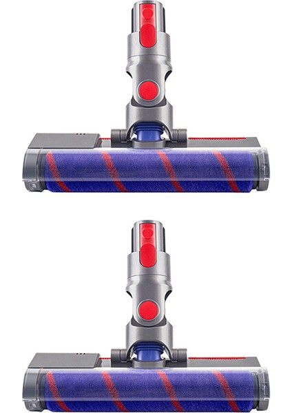 2x Elektrikli Süpürge Aksesuarları V8 V7 V10 V11 Yumuşak Kadife Silindir Doğrudan Tahrikli Emiş Başlığı Zemin Fırçası Paspas (Yurt Dışından)