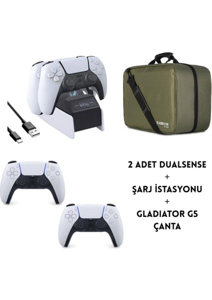 Playstation 5 Dijital Slim + 2 Dualsense + Yeşil Playstation Çantası + Şarj Istasyonu fiyatları