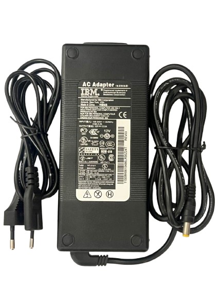 Ibm 12 Volt 12.5 Amper Ac Adaptör 5.5x2.5-5.5x2.1 Soket Giriş Orjinal fiyatları