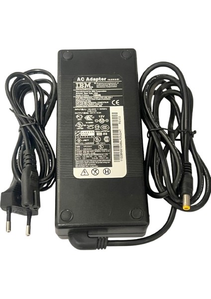 Ibm 12 Volt 12.5 Amper Ac Adaptör 5.5x2.5-5.5x2.1 Soket Giriş Orjinal modelleri