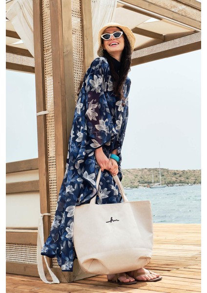 Desenli Mavi Uzun Pareo 4089 fiyatları