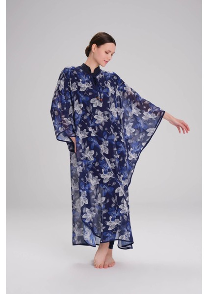 Desenli Mavi Uzun Pareo 4089 fırsatları