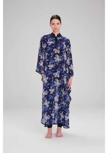 Desenli Mavi Uzun Pareo 4089 indirimleri